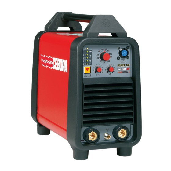 Cebora POWER TIG 1640 DC HF Manual De Instrucciones