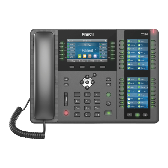 Fanvil X210 Manual De Instrucciones