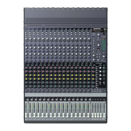 Mackie ONYX 1640 Manual De Instrucciones