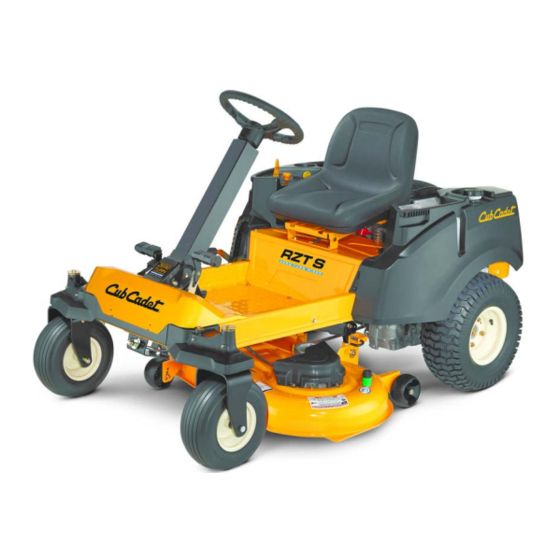 Cub Cadet RZT-S Manual Del Operador