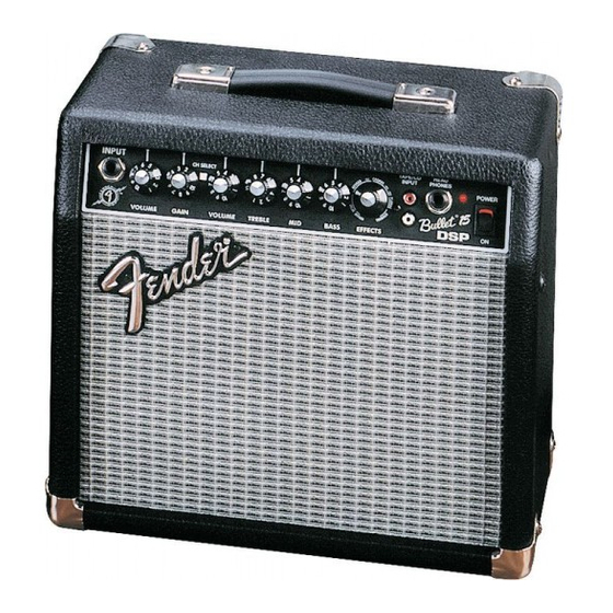 Fender Bullet 15 DSP Instrucciones De Funcionamiento