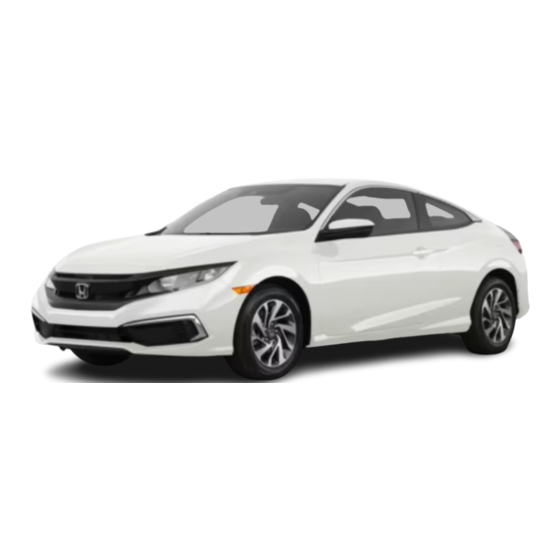 Honda CIVIC 2D 2019 Manual Del Propietário