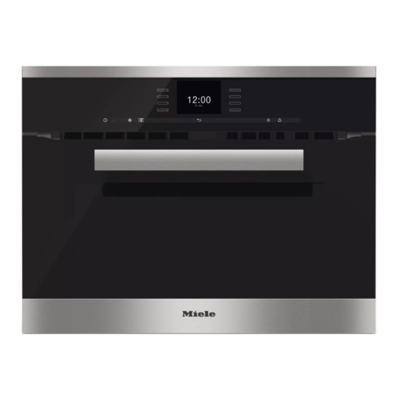 Miele H6500BM Instrucciones De Instalación Y Funcionamiento