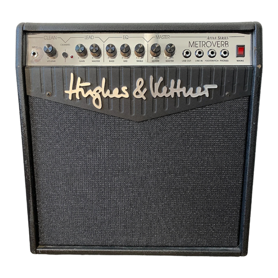 Hughes & Kettner Attax Serie Manual Del Usuario