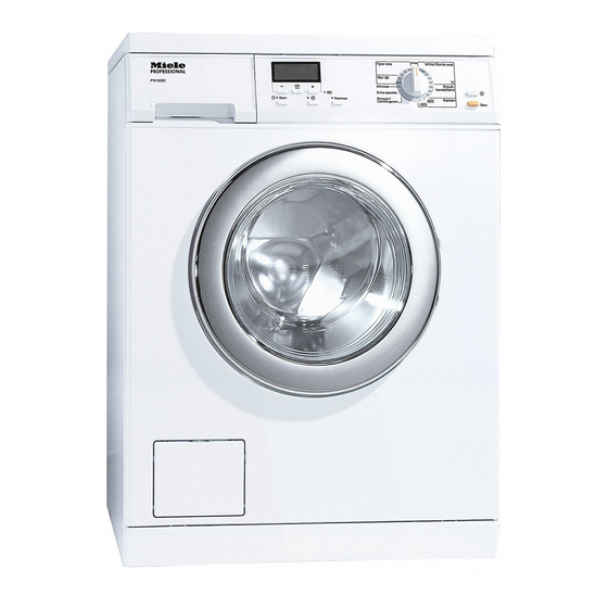 Miele professional PW 5060 Instrucciones De Manejo