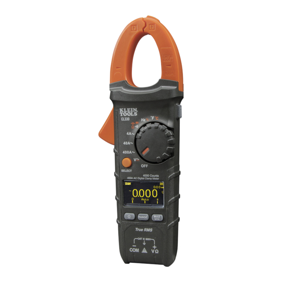 Klein Tools CL330 Manual De Instrucciones