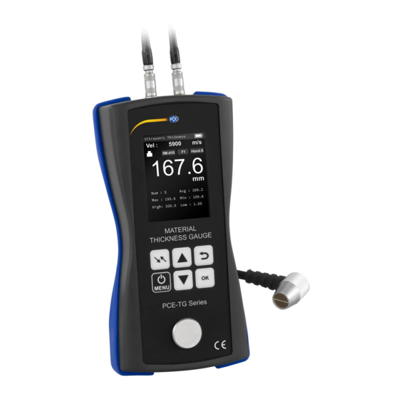PCE Instruments PCE-TG 75 Manual De Instrucciones