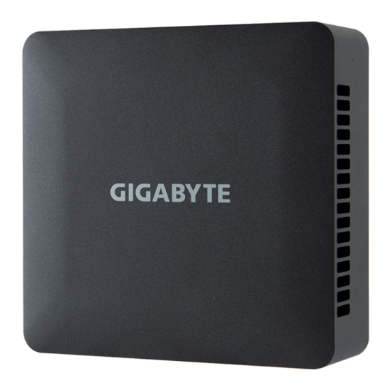 Gigabyte BRIXs GB-BRR3H-7330 Manuales