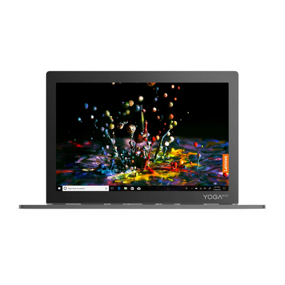 Lenovo Yoga Book C930 Guia Del Usuario