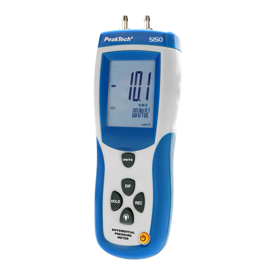 PeakTech 5150 Manual De Instrucciones