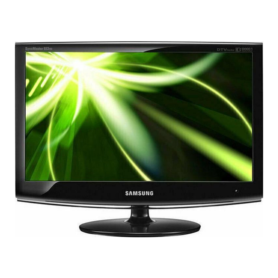 Samsung SyncMaster 933HD Plus Manual Del Usuario