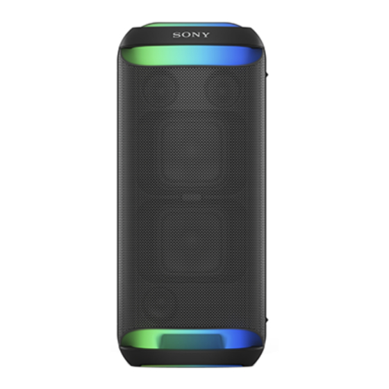 Sony SRS-XV800 Guía De Referencia