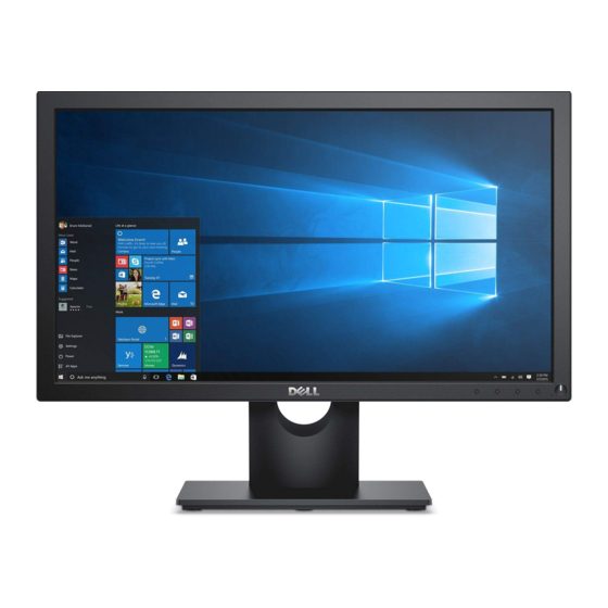 Dell E2016HV Guia Del Usuario