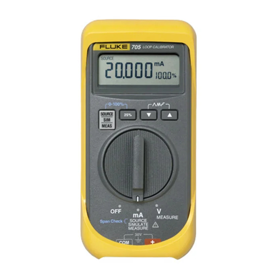 Fluke 705 Instrucciones