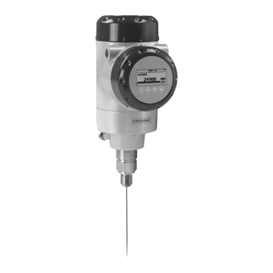 KROHNE OPTIFLEX 2200 C/F Instrucciones Suplementarias