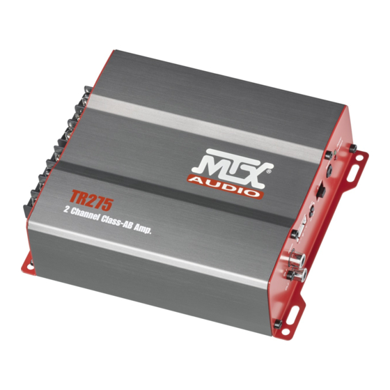 MTX Audio TR275 Manuales