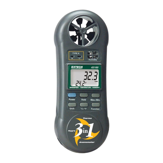 Extech Instruments 45160 Manual Del Usuario