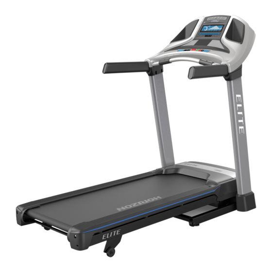 Horizon Fitness ELITE T5 Manuales