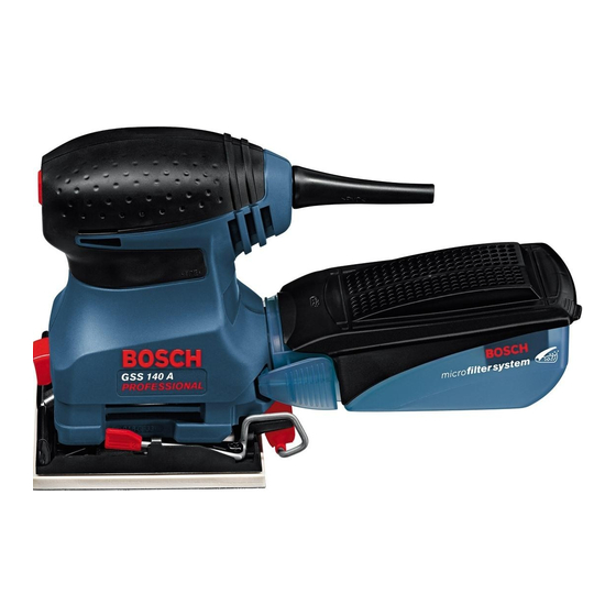 Bosch GSS 140 A Professional Manual Original