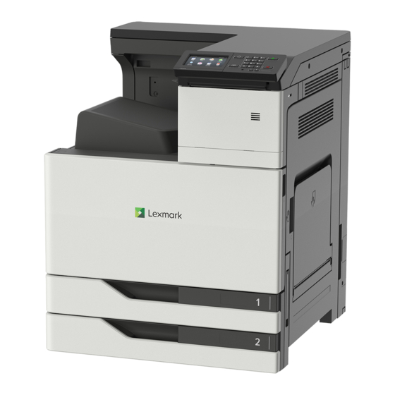Lexmark CS921 Guia Del Usuario