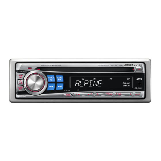 Alpine CDE-9873RB Manual De Instrucciones