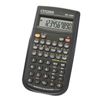 Citizen SR-135F Manual De Instrucciones