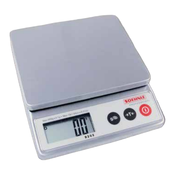 Soehnle Professional 9202.10 Instrucciones De Manejo