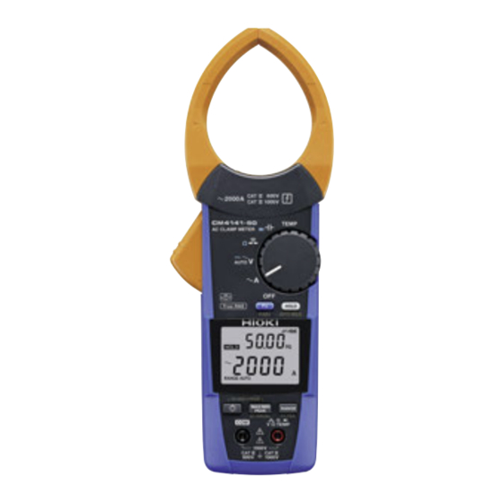 Hioki CM4141-50 Manual De Instrucciones