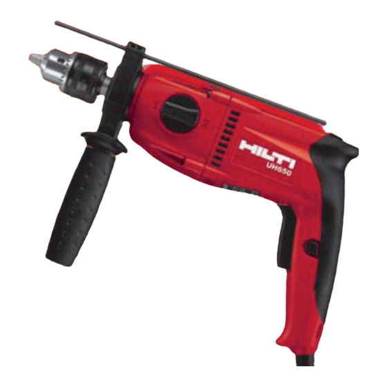 Hilti UH 650 Manuales