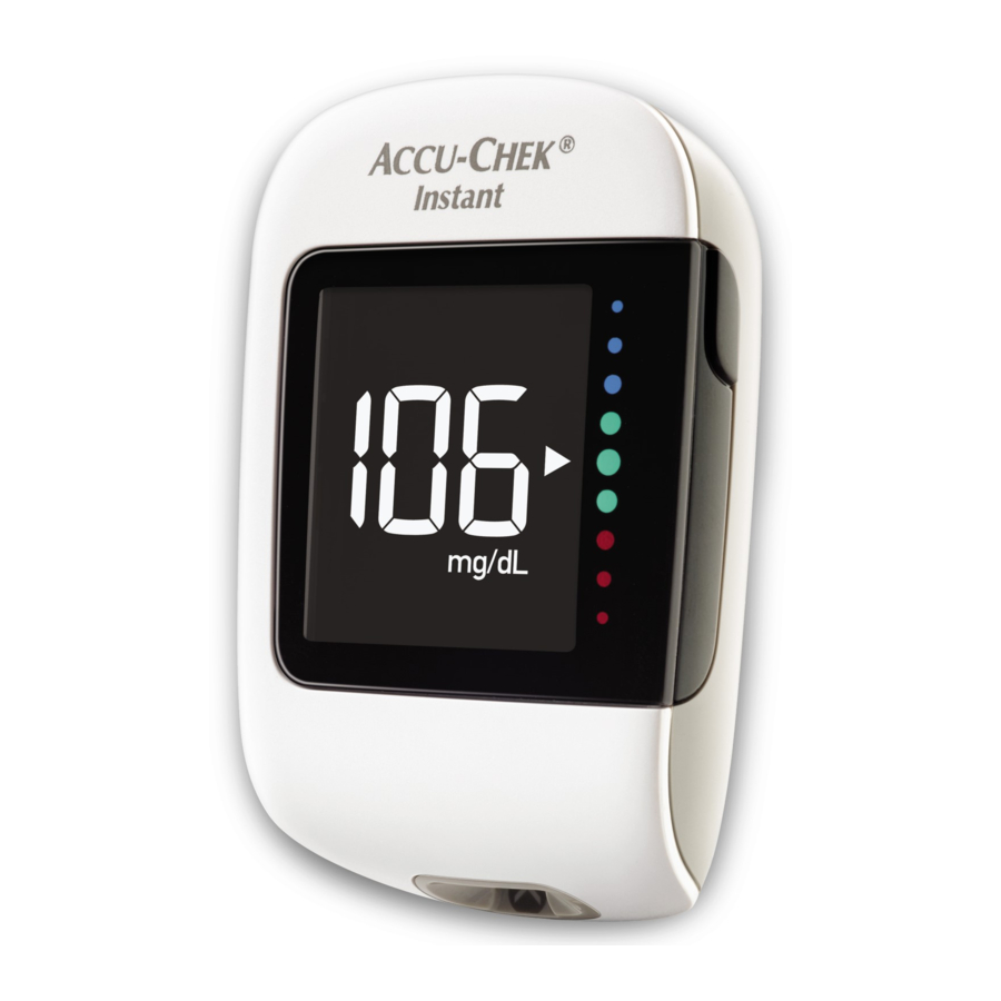 Medidor Accu-Chek Instant mostrando un error