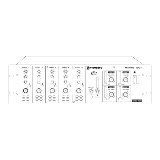 YAMAKI MATRIZ-480T Manual Del Usuario
