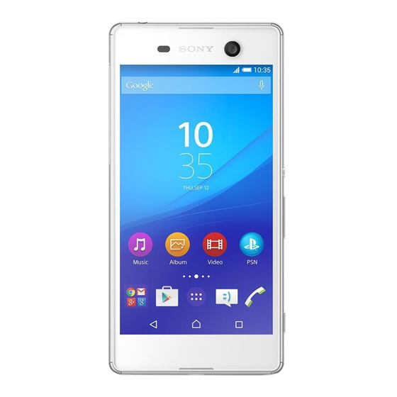 Sony Xperia M5 Manual Del Usuario