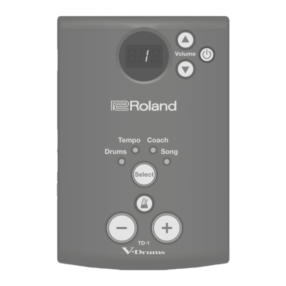 Roland V-Drums TD-1 Manual Del Usuario
