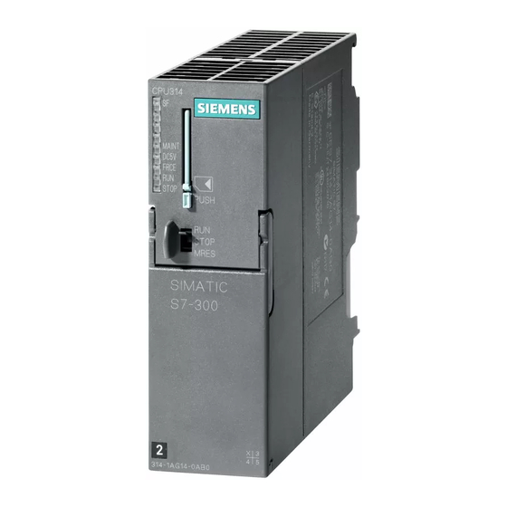 Siemens SIMATIC S7-300 Manual De Producto