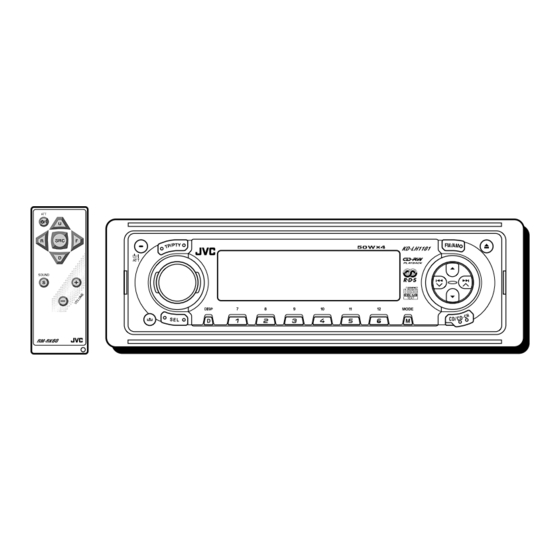 JVC KD-LH1101 Manual De Instrucciones