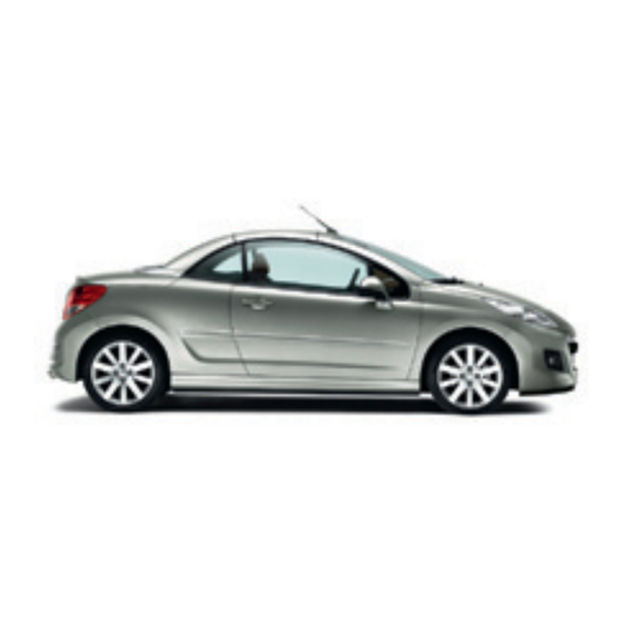 PEUGEOT 207 CC Guía De Utilización