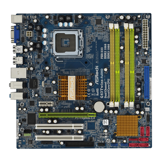 ASROCK G43TwinsFullHD Manual De Instrucciones