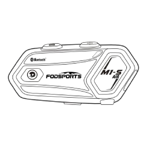 FODSPORTS M1-S Air Manual Del Usuario