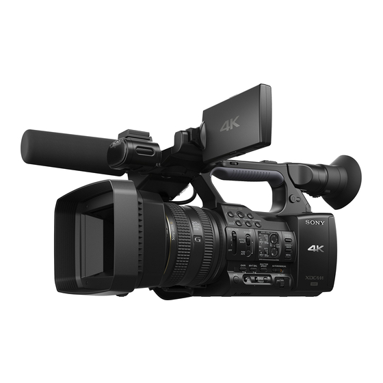 Sony PXW-Z100 Manual De Instrucciones