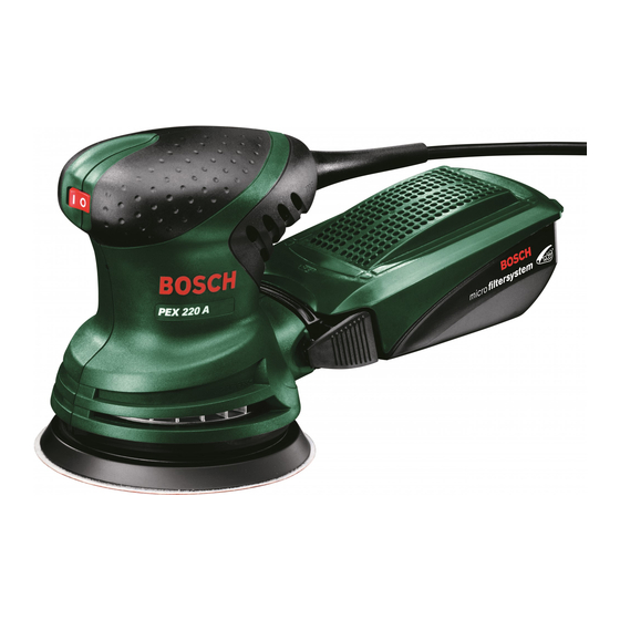 Bosch PEX 220 A Instrucciones De Servicio