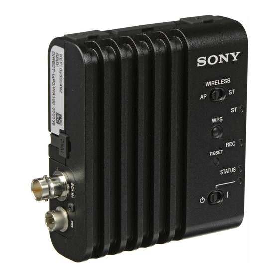 Sony CBK-WA100 Manual De Instrucciones