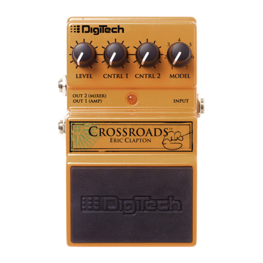 DigiTech Crossroads Manual De Instrucciones