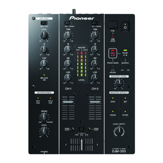 Pioneer DJM-350 Manual De Instrucciones
