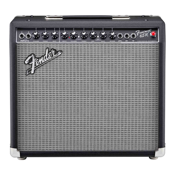 Fender Frontman 65R Manuales