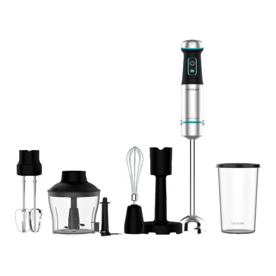 cecotec POWER TITANBLACK 1200 XL PERFECTCREAM&CRUSH Manual De Instrucciones