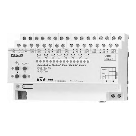 Jung KNX 2505 RE HE Manuales