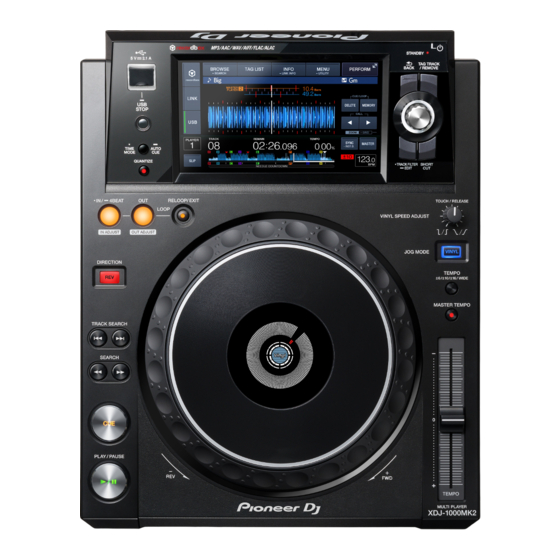 Pioneer XDJ-1000 Manual De Instrucciones