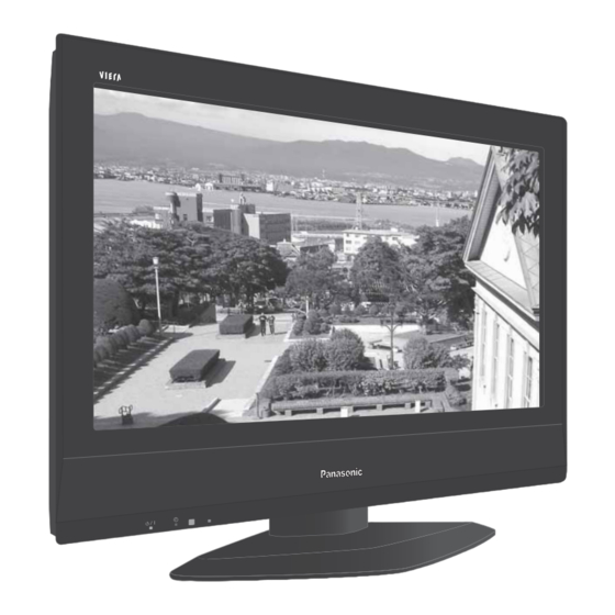 Panasonic VIERA TX-26LED7FA Manual De Instrucciones