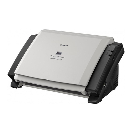 Canon imageFORMULA ScanFront 330 Guía De Instalación Y Funcionamiento