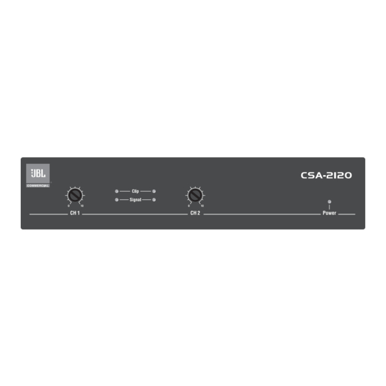 Harman JBL CSA-2120 Manual De Operación